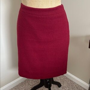 J. Crew Wool Blend Pencil Skirt